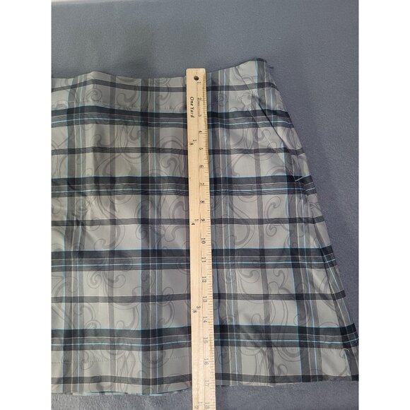 NIKE GOLF SKORT Women's SZ 12 Gray Plaid Athleisure Travel Resort Country Club - Picture 8 of 9
